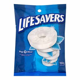 Lifesavers Pep-O-Mint peg bag 12/150g - Mints -  - Tevan Enterprises - Canadian Wholesale Confections