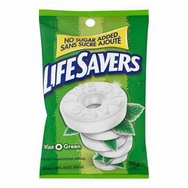 Lifesavers NSA Wint-o-green 70g 12 bags/case, Mints, Wrigley, [variant_title] - Tevan Enterprises