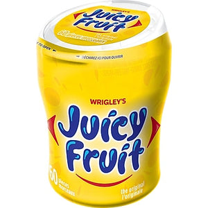 Juicy Fruit Bottles 60pc 6/bx, Gum, Wrigley, [variant_title] - Tevan Enterprises