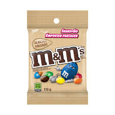 M&M's Almond Peg Top 24/110g - Chocolate and Chocolate Bars -  - Tevan Enterprises - Canadian Wholesale Confections