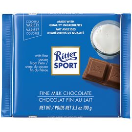 Ritter Sport Milk Chocolate 100g 12's, Chocolate and Chocolate Bars, Terra Foods, [variant_title] - Tevan Enterprises