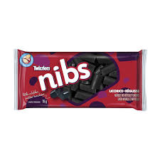 Twizzlers Nibs Black Licorice 24/75g - Licorice -  - Tevan Enterprises - Canadian Wholesale Confections