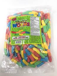 Gummy Zone Sour Wacky Worms bulk 1kg 12/case, Bulk Candy, Morris National, [variant_title] - Tevan Enterprises