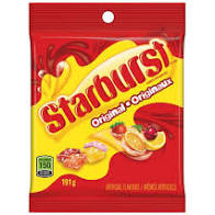 Starburst Original peg bag 12/191g - Candy -  - Tevan Enterprises - Canadian Wholesale Confections