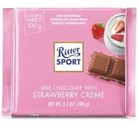 Ritter Sport Strawberry Creme 12's, Chocolate and Chocolate Bars, Terra Foods, [variant_title] - Tevan Enterprises