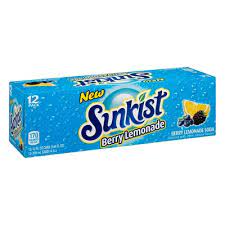 Sunkist Berry Lemonade 12/355ml - Beverages -  - Tevan Enterprises - Canadian Wholesale Confections