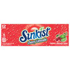 Sunkist Cherry Limeade 12/355ml - Beverages -  - Tevan Enterprises - Canadian Wholesale Confections