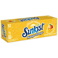 Sunkist Mango Orange Soda 12/355ml