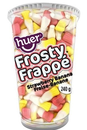 Huer Strawberry Banana Cup 12/240g - Candy -  - Tevan Enterprises - Canadian Wholesale Confections