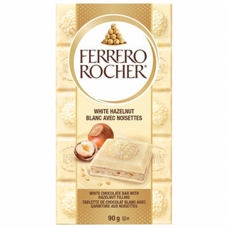 Ferrero Rocher Hazelnut/White Chocolate Family Bar 8/90g - Chocolate and Chocolate Bars -  - Tevan Enterprises - Canadian Wholesale Confections