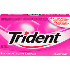 Trident Superpak Bubblegum 12/14pc - Gum -  - Tevan Enterprises - Canadian Wholesale Confections