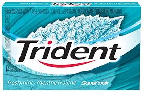 Trident Superpak Freshmint 12/14pc - Gum -  - Tevan Enterprises - Canadian Wholesale Confections