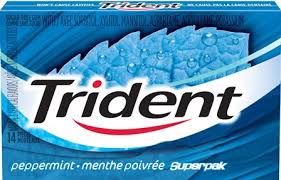 Trident Superpak Peppermint 12/14pc - Gum -  - Tevan Enterprises - Canadian Wholesale Confections