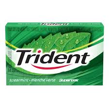Trident Superpack Spearmint 14pc 12's, Gum, Mondelez (Cadbury), [variant_title] - Tevan Enterprises