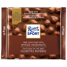 Ritter Sport Milk Whole Hazelnut 100g 10's, Chocolate and Chocolate Bars, Terra Foods, [variant_title] - Tevan Enterprises